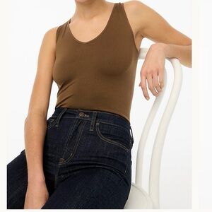 J.Crew Women’s Layering Tank Top – Chocolate Brown – Size XXL